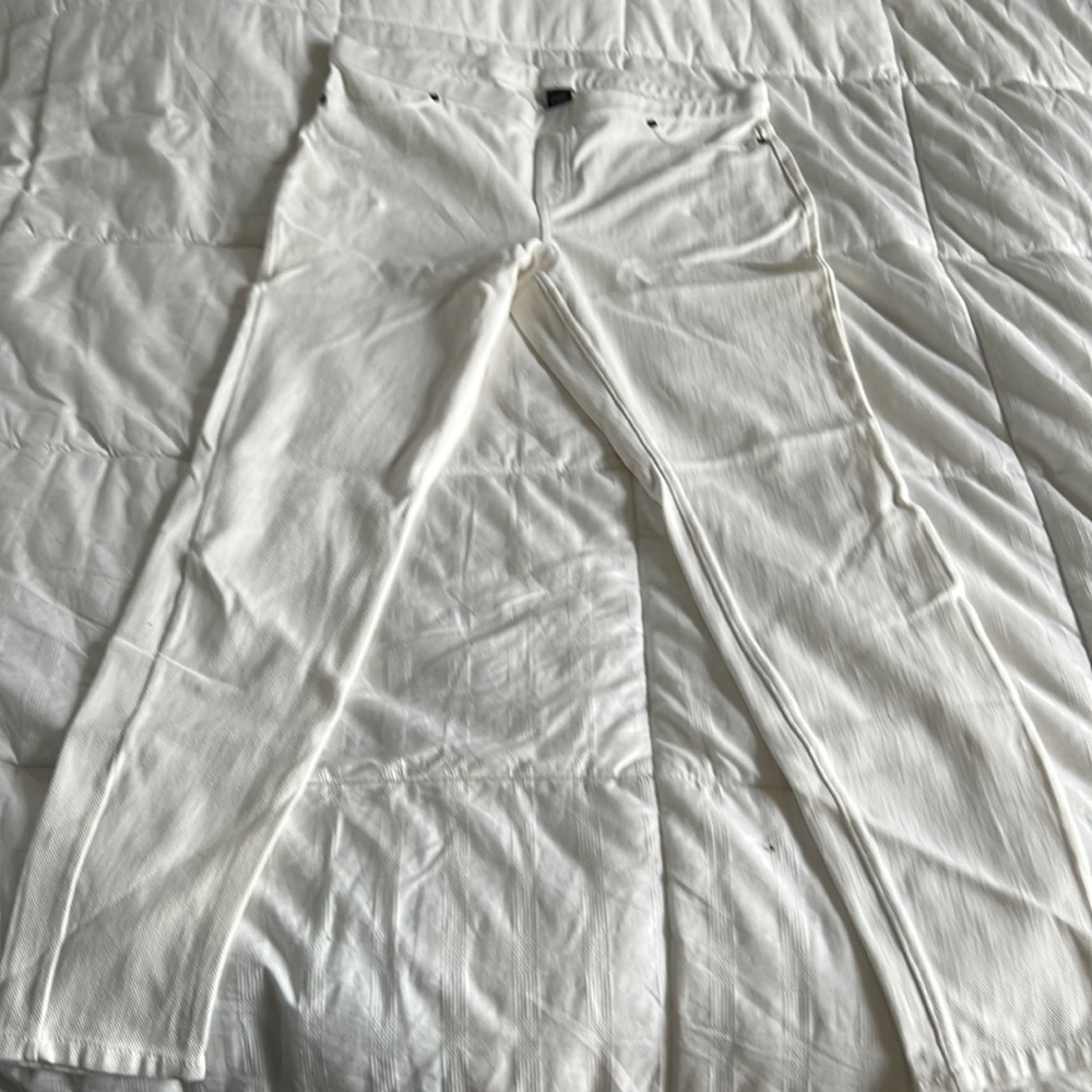 Skinny jegging in white, size L, super stretchy and soft
